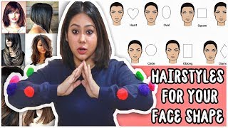 BEST HAIRCUT TO SUIT YOUR FACE SHAPE Round Oval Heart SquareHow To Pick ThatQuirkyMiss [upl. by Lemieux]