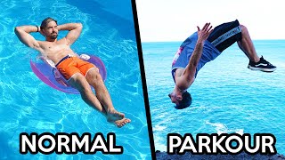 Parkour VS Normal People In Real Life Summer Edition [upl. by Launame]