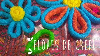 Tutorial Flores de Papel Crepé Corrugado [upl. by Vanna]