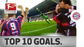 Top 10 Goals  FC Bayern München [upl. by Nylhsa433]