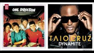 What Makes You Beautiful vs Dynamite Mashup  One Direction amp Taio Cruz [upl. by Alyakem]