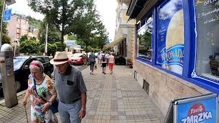 CZ Marienbad Böhmen Rundgang auf der Hauptstraße August 2019 [upl. by Bomke]