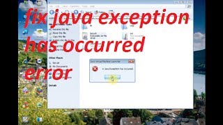 fix java exception has occurred error [upl. by Flemming]