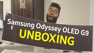 UNBOXING  Samsung Odyssey OLED G9 [upl. by Haron597]