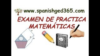 Examen de practica MATEMÁTICAS GED en español [upl. by Aniuqahs]