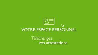 Tutoriel Espace personnel  Télécharger vos attestations [upl. by Ijies]