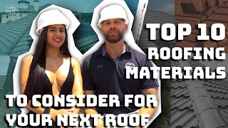 Top 10 Roofing Materials to Consider For Your Next Roof [upl. by Wilser]