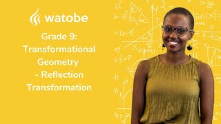 Grade 9  Transformational Geometry reflection transformation [upl. by Saitam593]