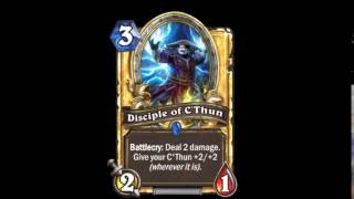 Disciple of CThun Sounds  Hearthstone [upl. by Ellirpa905]