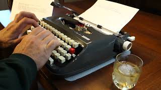 1969 Signature 440T typewriter at work [upl. by Schulein591]