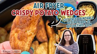 Air Fryer Potato Wedges  Crispy  Easy  Tasty [upl. by Akahc]