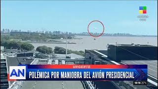 POLÉMICA MANIOBRA del AVIÓN PRESIDENCIAL a la hora de ATERRIZAR 🛬 [upl. by Orola]