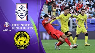 South Korea vs Malaysia  Extended Highlights  AFC Asian Cup  CBS Sports Golazo [upl. by Nicolas]