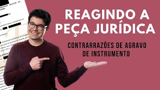 REAGINDO A PEÇA JURÍDICA CONTRARRAZÕES DE AGRAVO DE INSTRUMENTO [upl. by King]