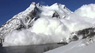 Worlds Biggest Avalanche  2 contrasting views [upl. by Alemap]