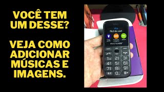 Como adicionar músicas no Multilaser Vita Celular para Idoso [upl. by Nerissa]