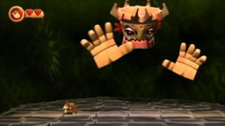 Donkey Kong Country Returns Final Boss  Tiki Tong no damage  Ending [upl. by Namlaz]