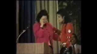 Michael Jackson at Gardner St School for Auditorium Dedication [upl. by Suzzy]