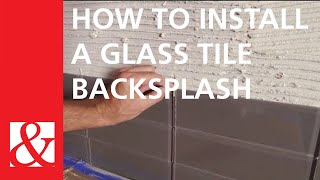 Quick amp Easy Project How To Install a Glass Tile Backsplash [upl. by Arrej899]