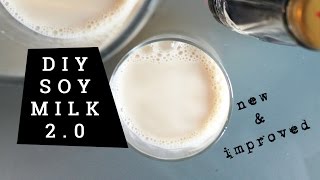 How To Make Soy Milk  new amp improved tutorial   Marys Test Kitchen [upl. by Aitrop]