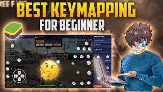 Best Keymapping for free fire PC 🎯  Bluestacks 5 Easy Custom HUD For New Emulator Players [upl. by Aleekahs]