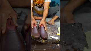 How We Manufacture Brown Leather Shoes [upl. by Enorel298]