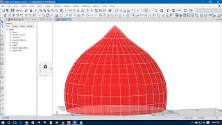 HOW TO MODEL DOME IN ETABS [upl. by Errot601]