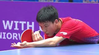 Xiang Peng vs Truls Moregard  2019 ITTF World Junior Championships Highlights Final [upl. by Assilen]