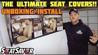 BEST Seat covers for ANY TRUCK COVERCRAFT Seat SaverUnboxingInstall [upl. by Laeira221]