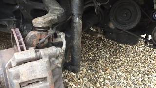 Renault Master Van  Front Shock Absorber  Suspension Strut Replacement How To  Part 1 [upl. by Kcaj]