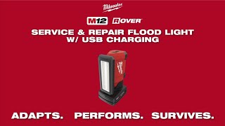 Milwaukee® M12™ ROVER™ Service amp Repair Floodlight w USB Charging [upl. by Maren]