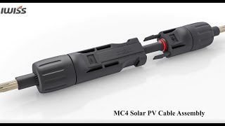 IWISS Solar Crimping Tool Kit with Wire Cable Cutter Stripper MC3 MC4 Crimper and MC4 Connectors [upl. by Adaner]