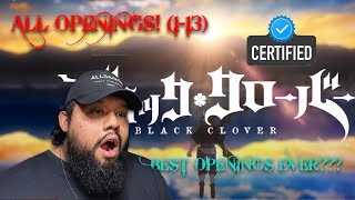 FIRST TIME REACTING TO ALL Black Clover Openings 113 BEST OPENINGS EVER [upl. by Canale]