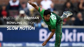 Mustafizur Rahman Bowling Action Slow Motion  CricAction [upl. by Edette]