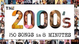 The Millennium Mix  A 2000s Mashup  150 Songs in 8 Minutes Various Artists of the 2000s [upl. by Yenattirb452]