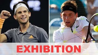 Dominic Thiem vs Filip Krajinovic EXHIBITION 2020 [upl. by Krisha]