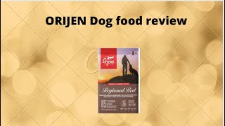 Orijen Dog Food Review [upl. by Sicular]