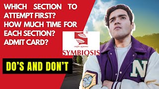 Dos and Dont for Symbiosis Entrance Test 2024  SET  SLAT  SITEEE  Symbiosis Pune [upl. by Atiuqam23]