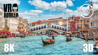 Venice The Floating City A Guided VR Tour  8K 360 3D Video short [upl. by Anayit]