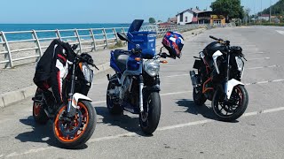 KTM 890 R VS YAMAHA FZ6 [upl. by Borroff550]