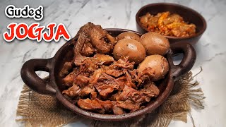 RESEP GUDEG JOGJA  KOMPLIT PRAKTIS DAN MUDAH SEMUA PASTI BISA MEMASAK GUDEG ENAK ASLI JOGJA [upl. by Drain]