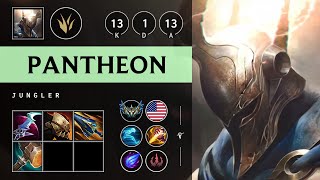 Pantheon Jungle vs Talon Legendary  NA Challenger Patch 1417 [upl. by Leumas]