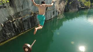 Vermont Cliff Jumping Barre Quarry [upl. by Savell465]