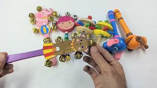 Best Wooden Rattle Toys for Kids  Wooden Rattle Sound  Baby Rattles  Top Baby Rattles [upl. by Emelia]