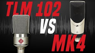 Neumann TLM 102 vs Sennheiser MK4  Voiceover and Podcasting [upl. by Aimal]