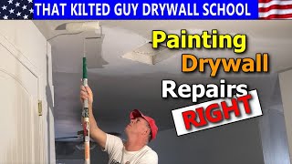 Painting a Drywall Repair RIGHT Youre Probably doing it WRONG [upl. by Boynton]