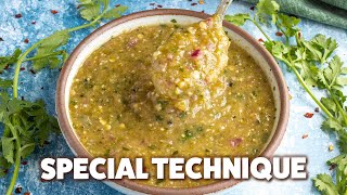 Creamy Tomatillo Sauce  Pattys Favorite Salsa Verde [upl. by Adnola]