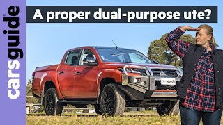 2022 Mitsubishi Triton review GSR  A 4x44WD diesel dualcab ute fit for a family with kids [upl. by Nauqal416]