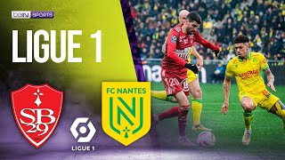 Nantes vs Brest  LIGUE 1 HIGHLIGHTS  17122023  beIN SPORTS USA [upl. by Ha]