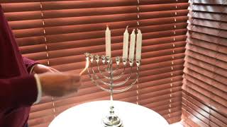 How to light the Menorah by Rabbi Kauffman [upl. by Elleirol]